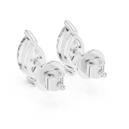 Pear Stud Lab Grown Diamond Earrings