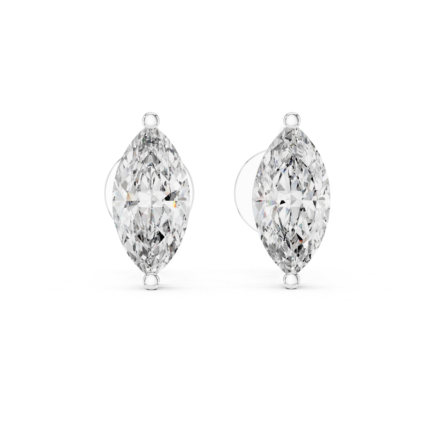 Pear Stud Lab Grown Diamond Earrings