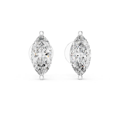 Pear Stud Lab Grown Diamond Earrings