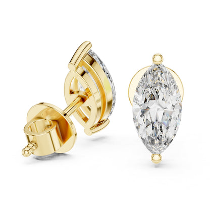 Pear Stud Lab Grown Diamond Earrings