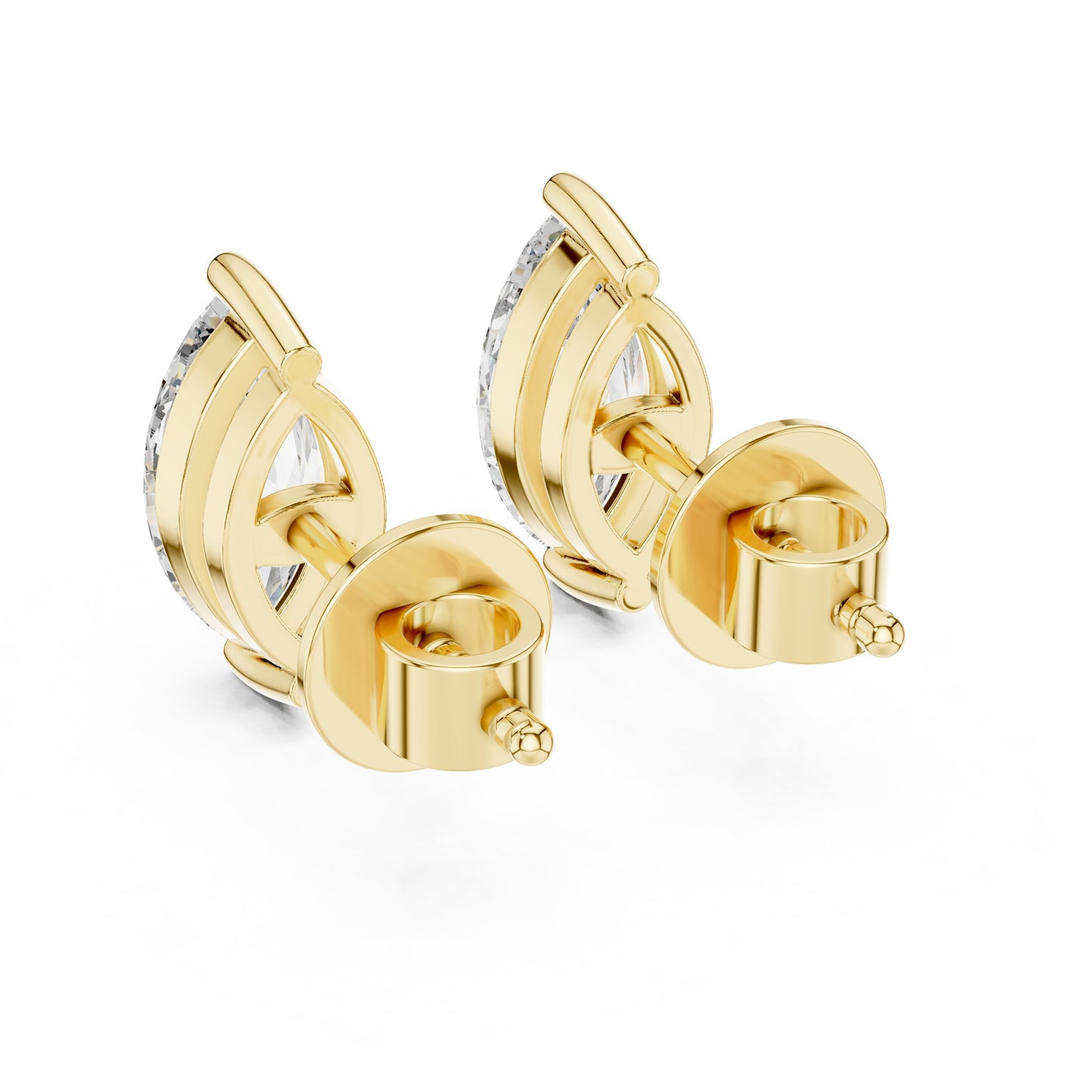 Pear Stud Lab Grown Diamond Earrings