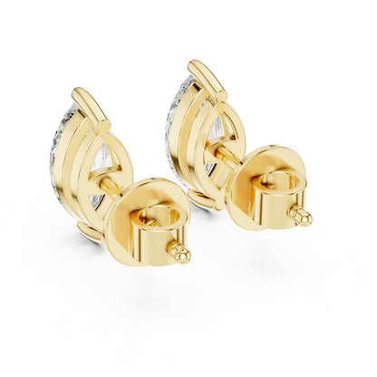 Pear Stud Lab Grown Diamond Earrings