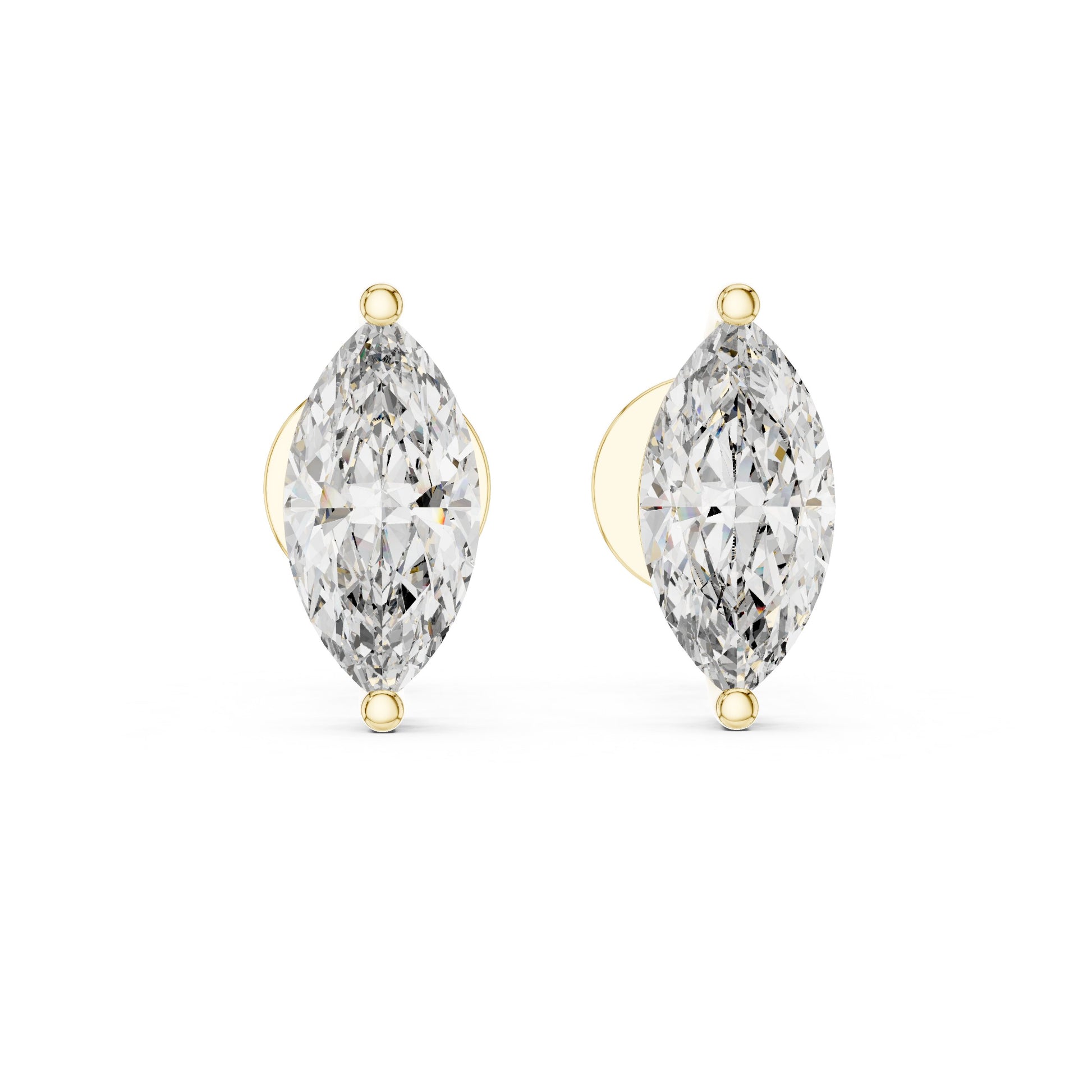 Pear Stud Lab Grown Diamond Earrings