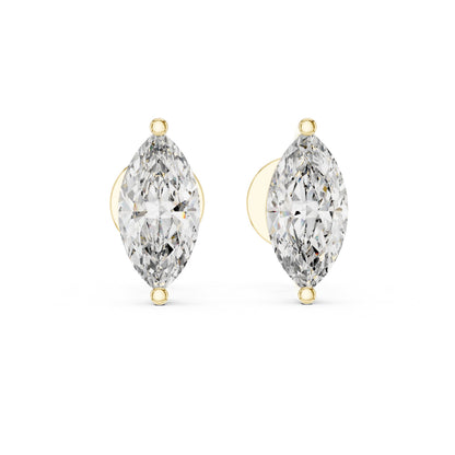 Pear Stud Lab Grown Diamond Earrings