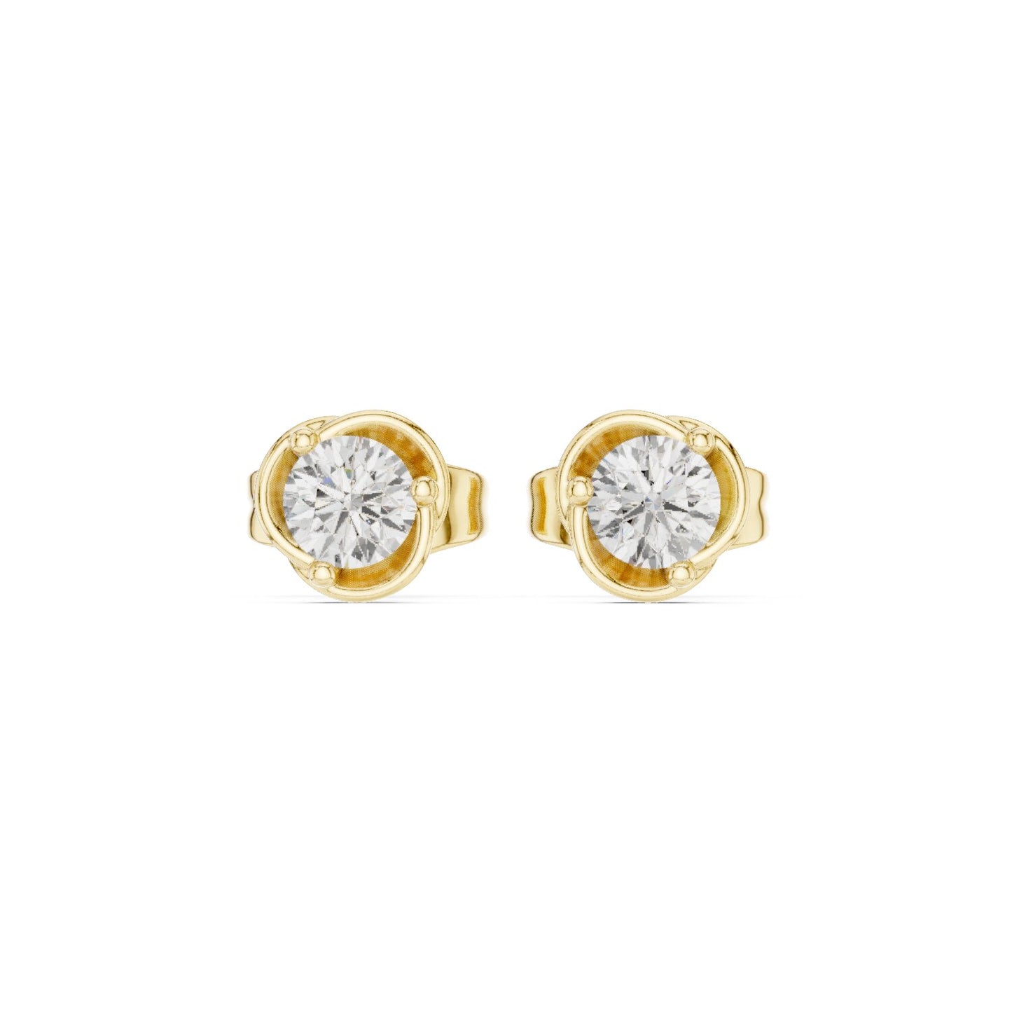 Mixed Shape Lab Grown Diamond Stud Earrings