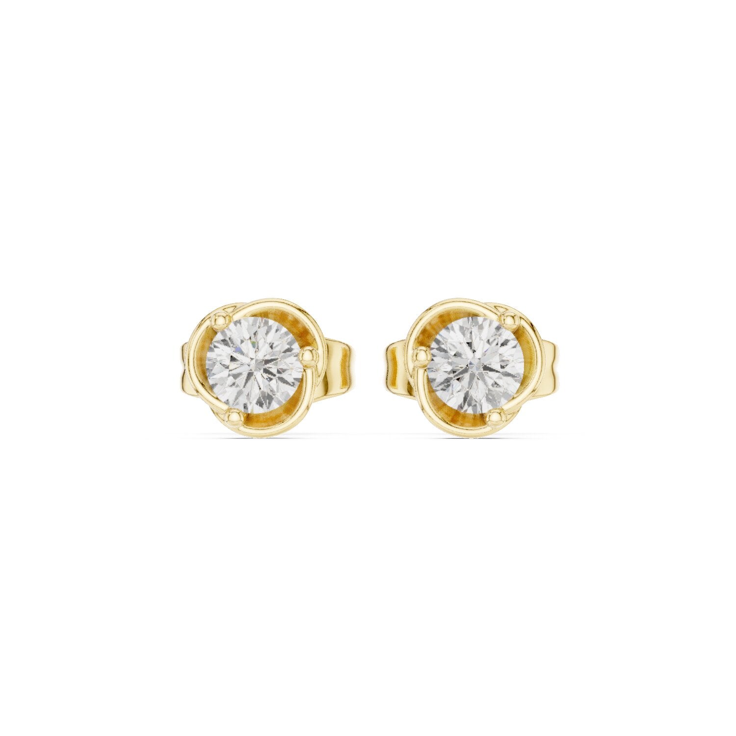 Mixed Shape Lab Grown Diamond Stud Earrings