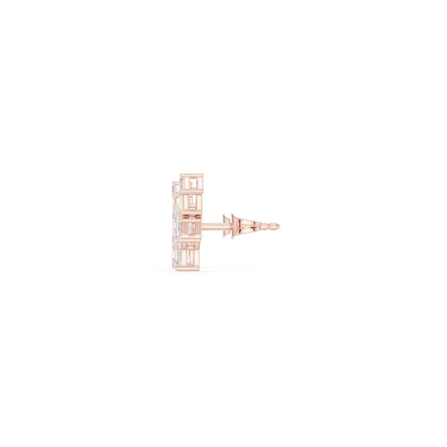 Emerald Climber Lab Grown Diamond Earrings