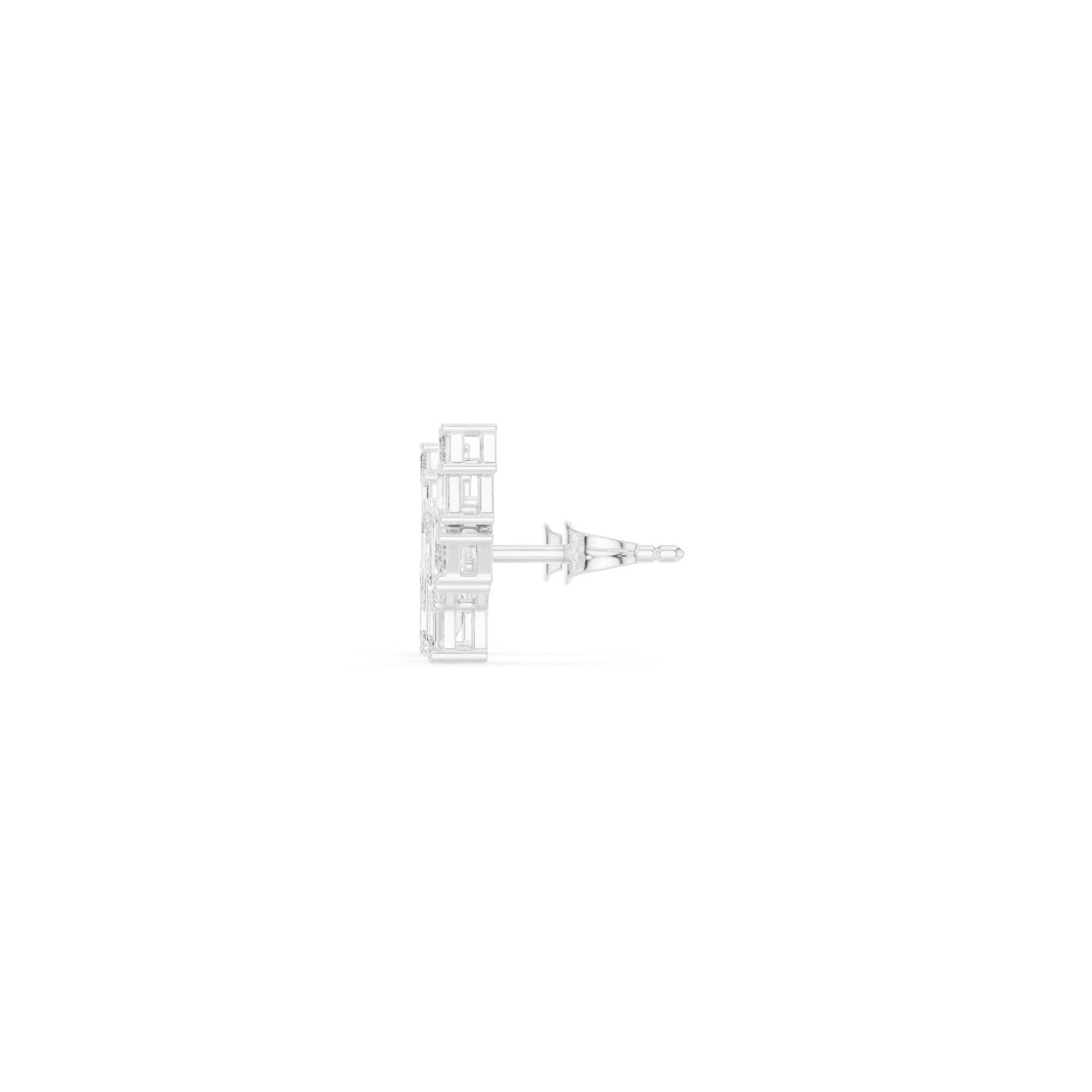Emerald Climber Lab Grown Diamond Earrings