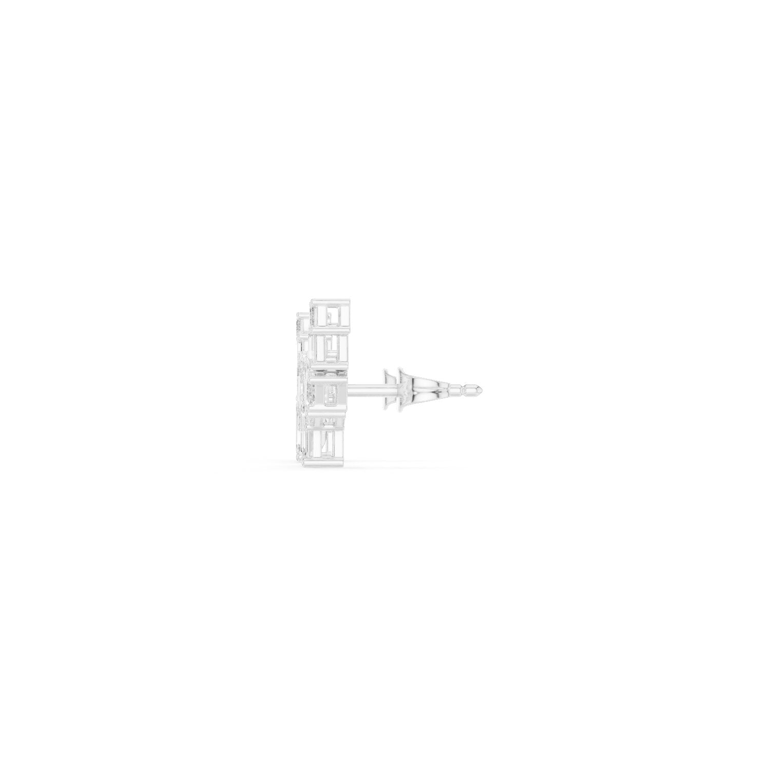 Emerald Climber Lab Grown Diamond Earrings
