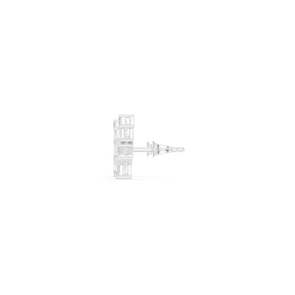 Emerald Climber Lab Grown Diamond Earrings
