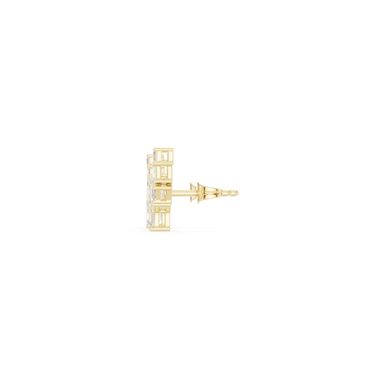 Emerald Climber Lab Grown Diamond Earrings