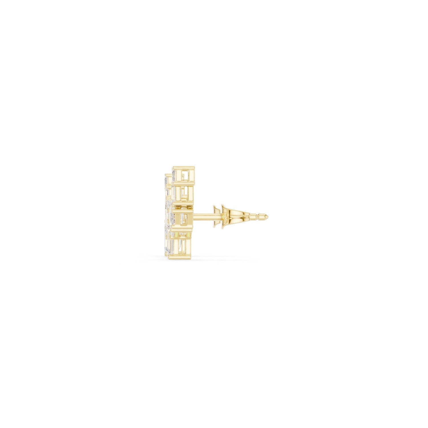 Emerald Climber Lab Grown Diamond Earrings
