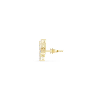 Emerald Climber Lab Grown Diamond Earrings
