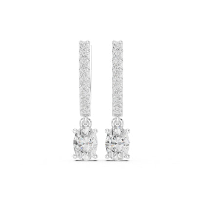 Mixed Shape Lab Grown Diamond Huggie Earrings