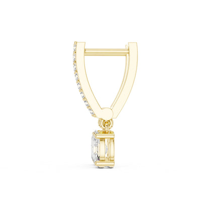 Mixed Shape Lab Grown Diamond Huggie Earrings