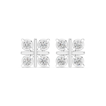 Round Climber Lab Grown Diamond Earrings
