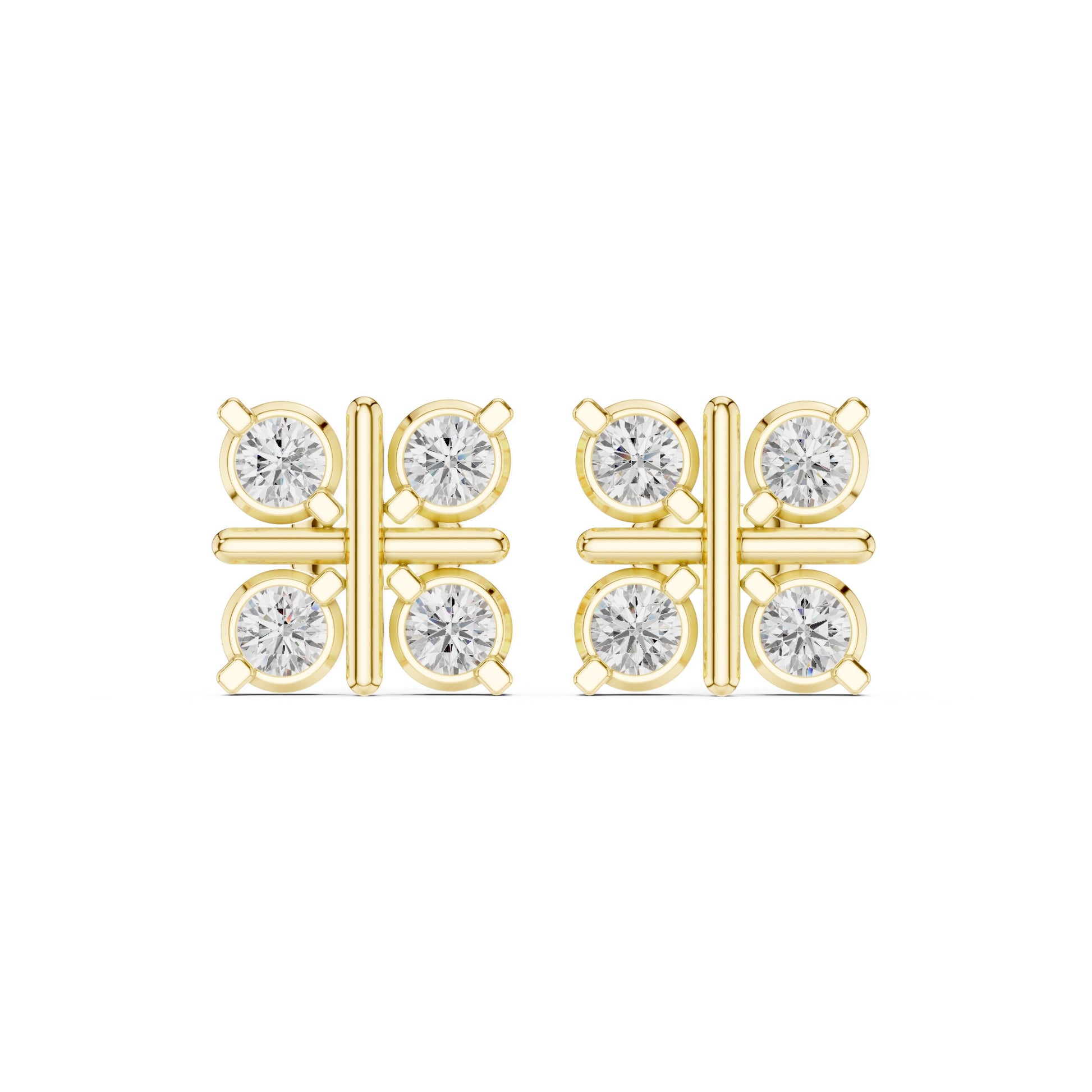 Round Climber Lab Grown Diamond Earrings