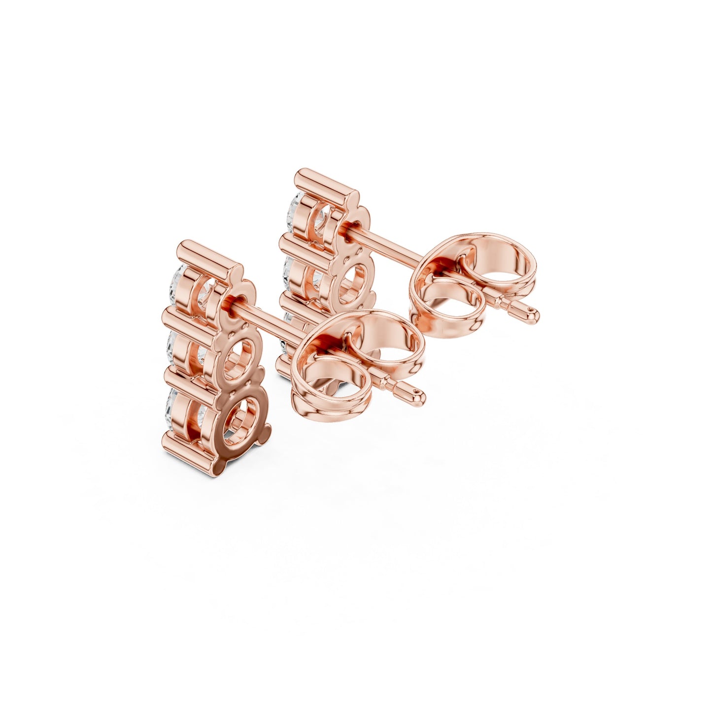 Oval Drop Lab Grown Diamond Earrings