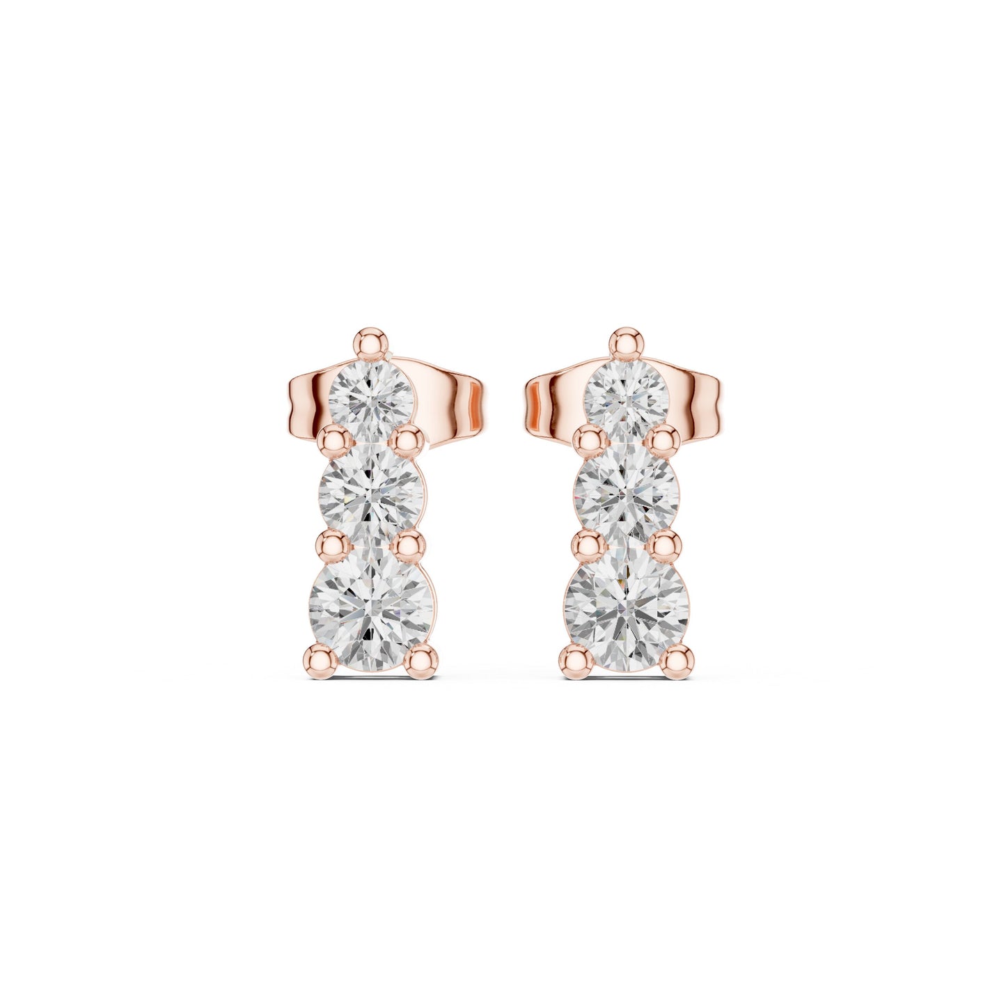 Oval Drop Lab Grown Diamond Earrings