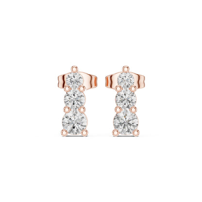 Oval Drop Lab Grown Diamond Earrings