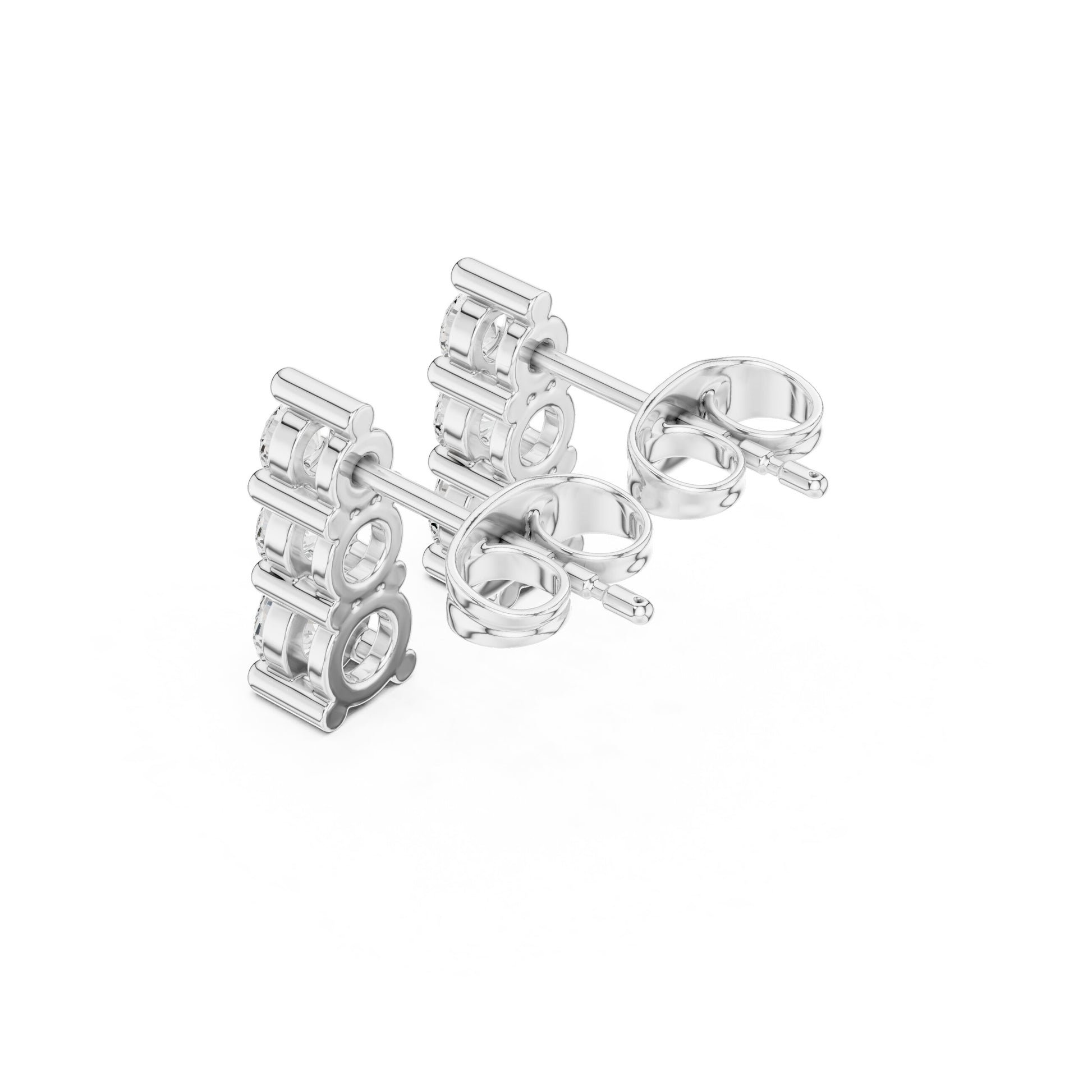 Oval Drop Lab Grown Diamond Earrings