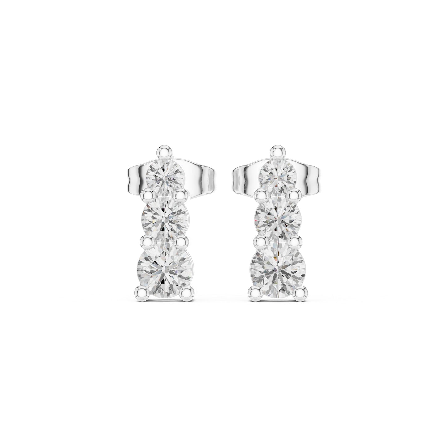 Oval Drop Lab Grown Diamond Earrings