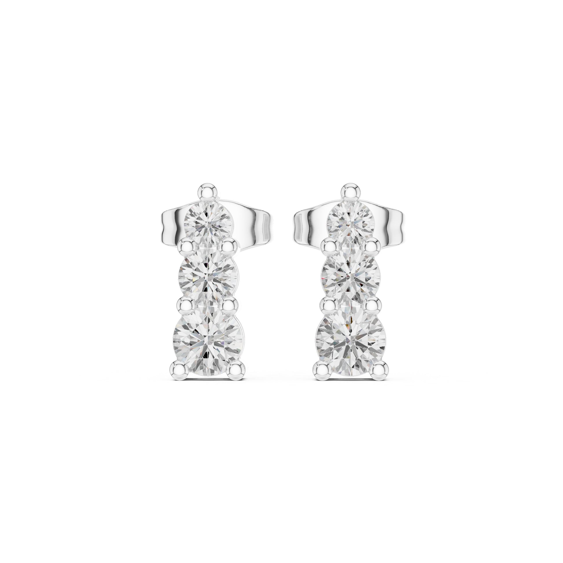 Oval Drop Lab Grown Diamond Earrings