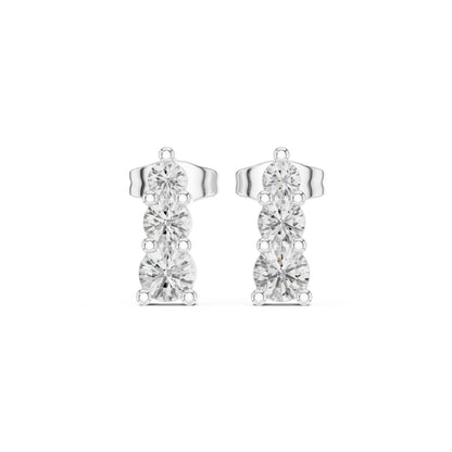Oval Drop Lab Grown Diamond Earrings