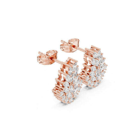 Mixed Shape Lab Grown Diamond Stud Earrings