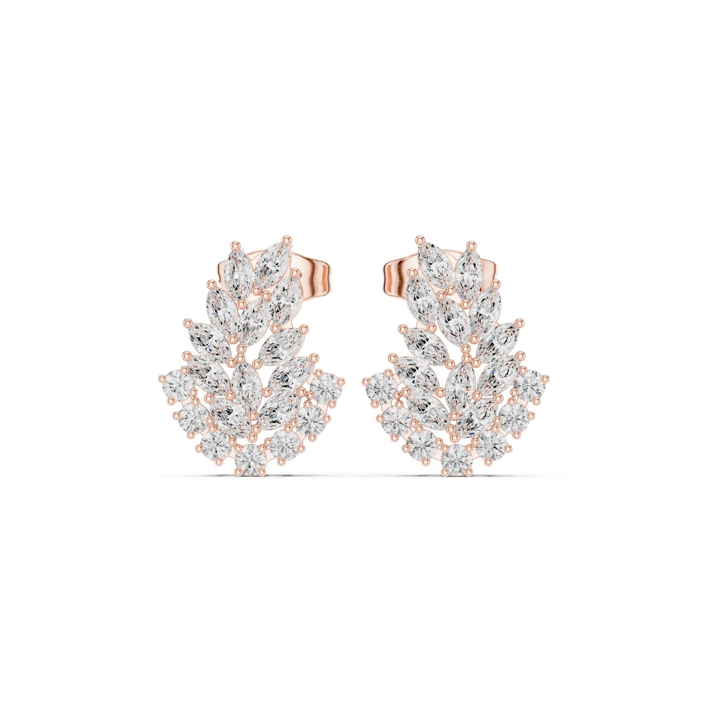 Mixed Shape Lab Grown Diamond Stud Earrings