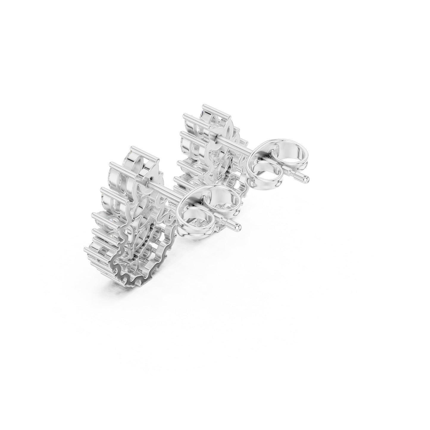 Mixed Shape Lab Grown Diamond Stud Earrings