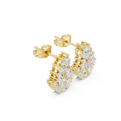 Mixed Shape Lab Grown Diamond Stud Earrings