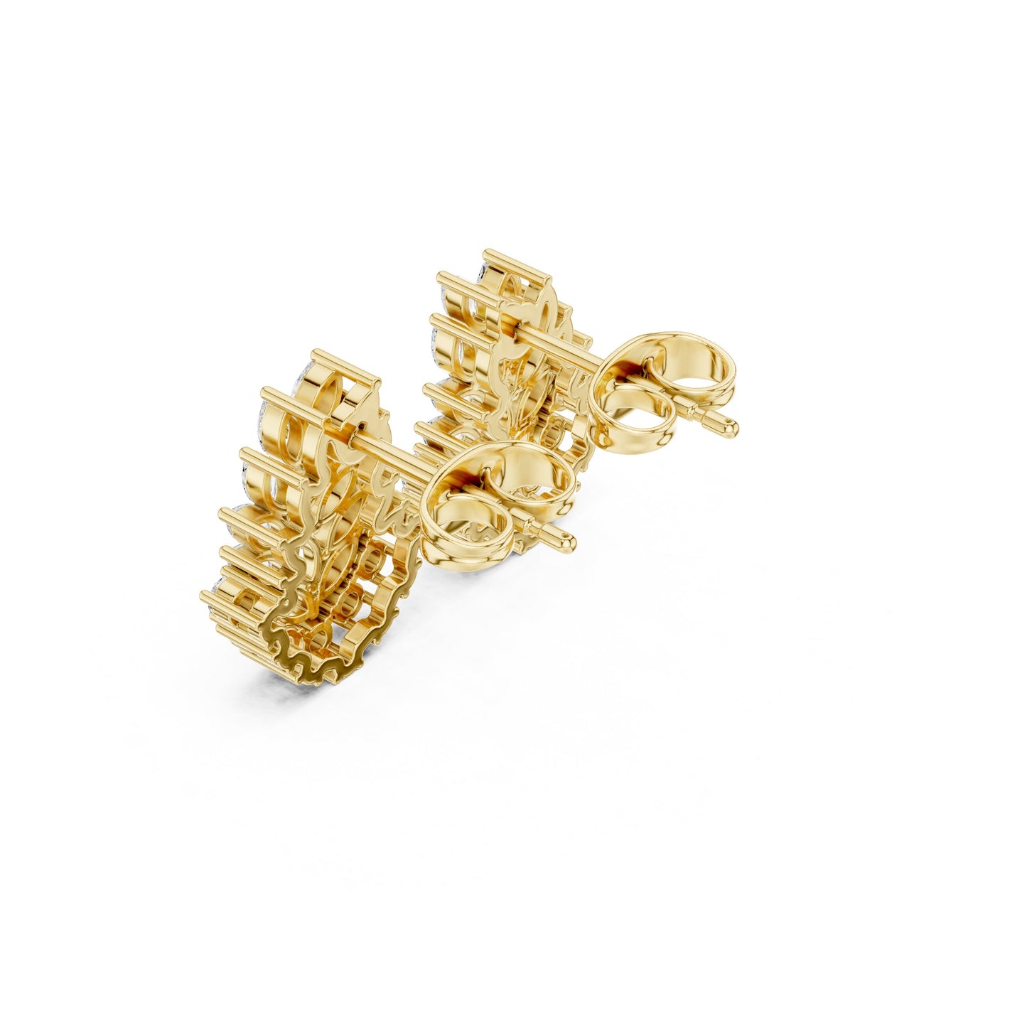 Mixed Shape Lab Grown Diamond Stud Earrings