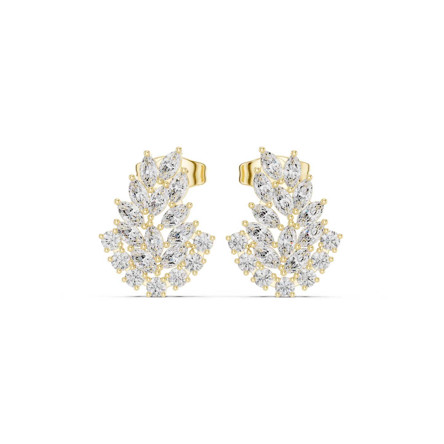Mixed Shape Lab Grown Diamond Stud Earrings