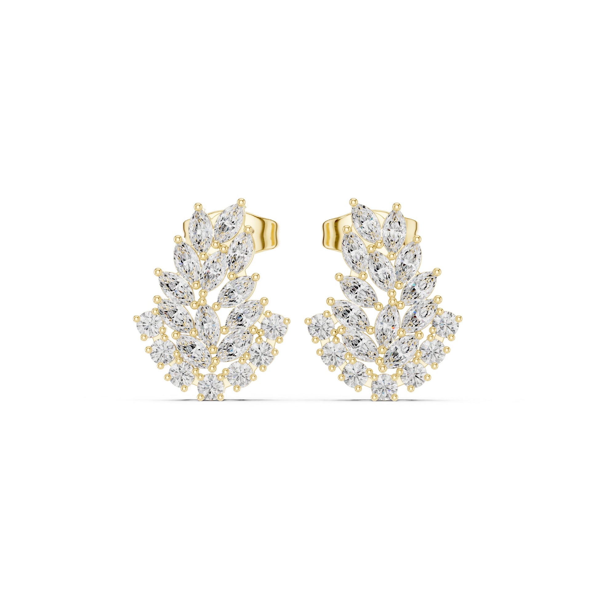 Mixed Shape Lab Grown Diamond Stud Earrings