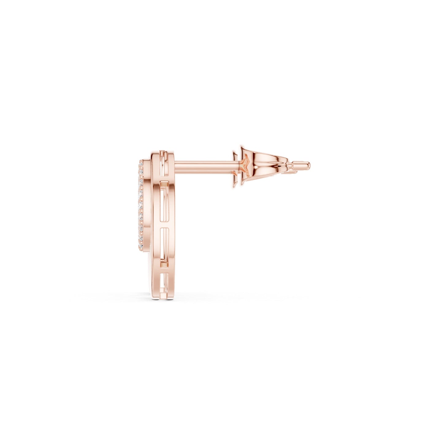 Round Stud Lab Grown Diamond Earrings