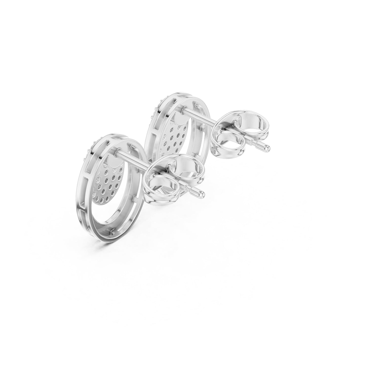 Round Stud Lab Grown Diamond Earrings