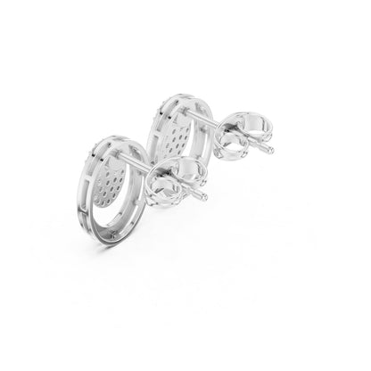 Round Stud Lab Grown Diamond Earrings