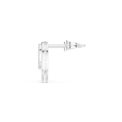 Round Stud Lab Grown Diamond Earrings