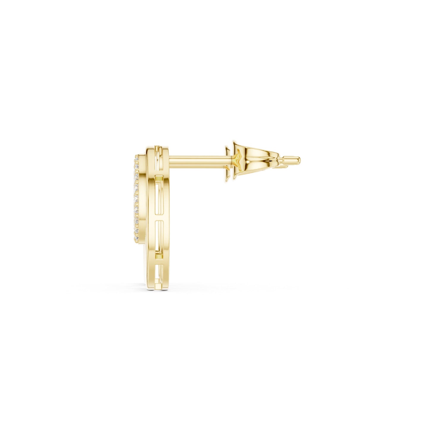 Round Stud Lab Grown Diamond Earrings