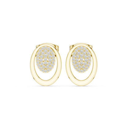 Round Stud Lab Grown Diamond Earrings