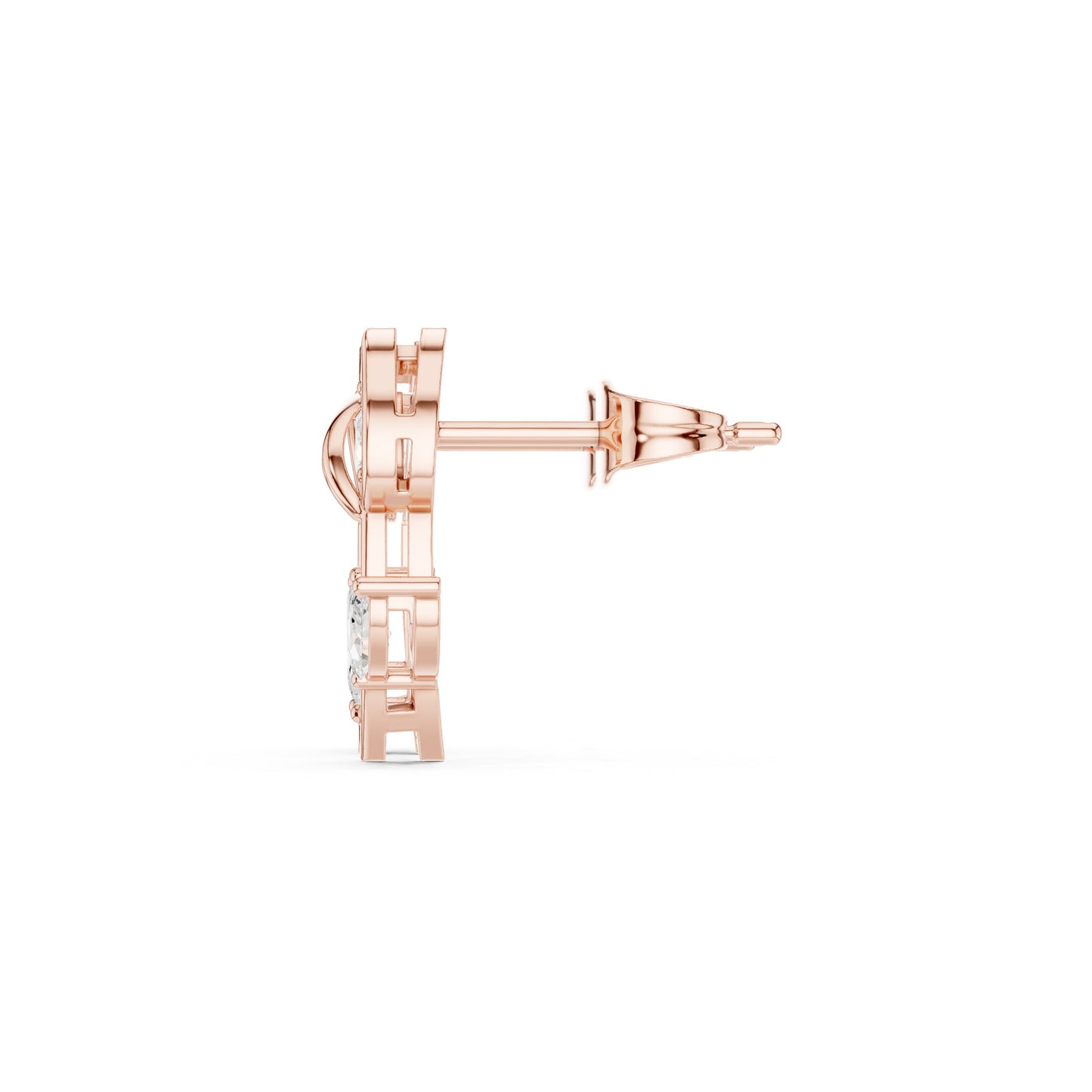 Mixed Shape Lab Grown Diamond Stud Earrings