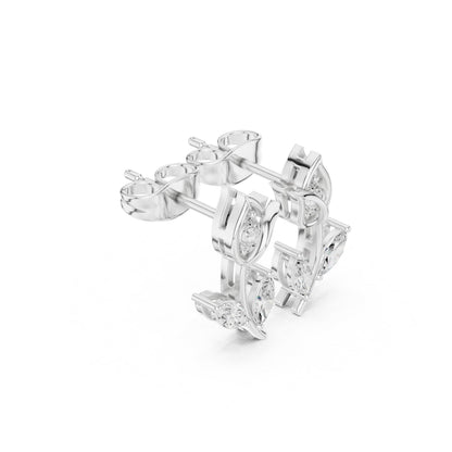 Mixed Shape Lab Grown Diamond Stud Earrings