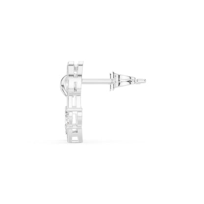 Mixed Shape Lab Grown Diamond Stud Earrings
