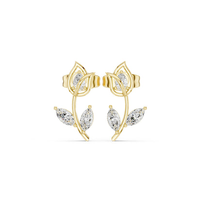 Mixed Shape Lab Grown Diamond Stud Earrings
