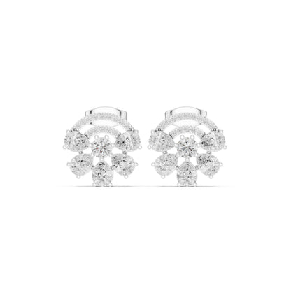 Round Stud Lab Grown Diamond Earrings