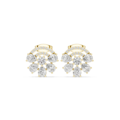 Round Stud Lab Grown Diamond Earrings
