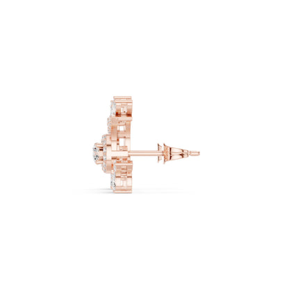 Mixed Shape Lab Grown Diamond Climber Earrings