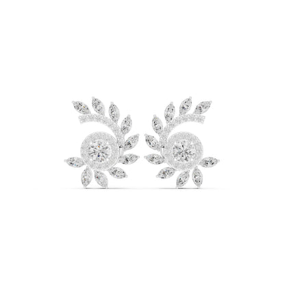Mixed Shape Lab Grown Diamond Climber Earrings