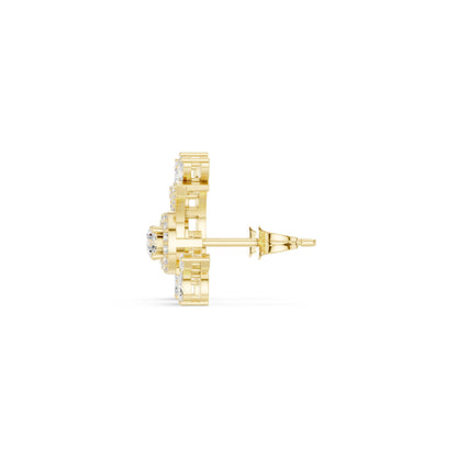 Mixed Shape Lab Grown Diamond Climber Earrings